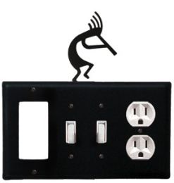 Kokopelli - Single GFI, Double Switch and Single Outlet Cover