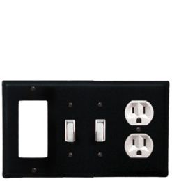 Plain - Single GFI, Double Switch and Single Outlet Cover