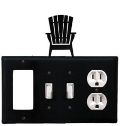 Adirondack - Single GFI, Double Switch and Single Outlet Cover