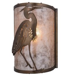 8"W Heron Right Wall Sconce