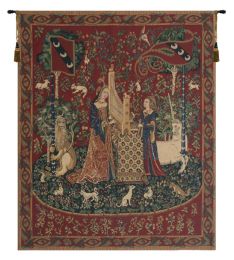 Lady and the Organ (With Border) Tapestry Wholesale