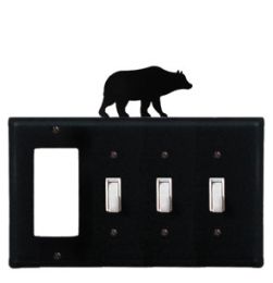 Bear - Single GFI and Triple Switch Cover