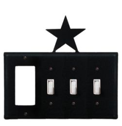 Star - Single GFI and Triple Switch Cover