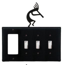 Kokopelli - Single GFI and Triple Switch Cover