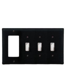 Plain - Single GFI and Triple Switch Cover