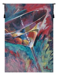 Unforgettable Cocktail Glass Belgian Tapestry Wall Art