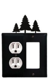 Pine Trees - Single Outlet and GFI Cover