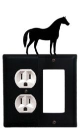 Horse - Single Outlet and GFI Cover