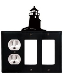 Lighthouse - Single Outlet and Double GFI Cover