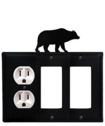 Bear - Single Outlet and Double GFI Cover