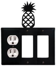 Pineapple - Single Outlet and Double GFI Cover