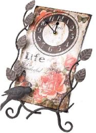 Flower Market Life Clock w/Easel