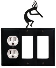 Kokopelli - Single Outlet and Double GFI Cover