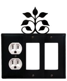 Leaf Fan - Single Outlet and Double GFI Cover