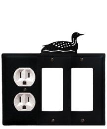 Loon - Single Outlet and Double GFI Cover