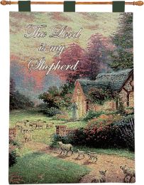 Good Sheperd's Cottage by Kinkade Fine Art Tapestry