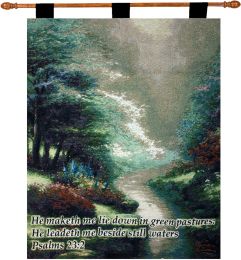 Petals of Hope w/Verse  - Kinkade Fine Art Tapestry