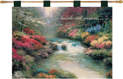 Beside the Still Waters by Kinkade Fine Art Tapestry