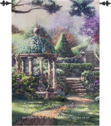 Gazebo of Prayer by Kinkade Fine Art Tapestry