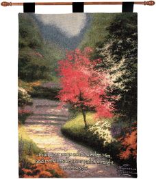 Afternoon Light Dogwood w/Verse by Kinkade Fine Art Tapestry