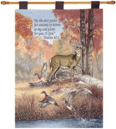 Fur, Feathers, & Fall w/Verse Fine Art Tapestry