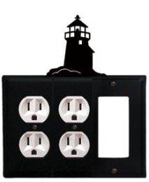 Lighthouse - Double Outlet and Single GFI Cover