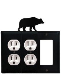 Bear - Double Outlet and Single GFI Cover