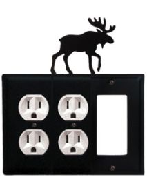 Moose - Double Outlet and Single GFI Cover