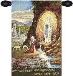 Madonna from Lourdes Italian Wall Hanging