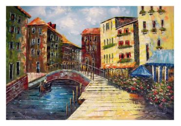 Quiet Harbor at Dusk Canvas Wall Art