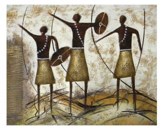 Three Brave Men Canvas Wall Art