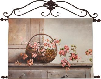 Cherry Blossoms in Pot Oil Painting