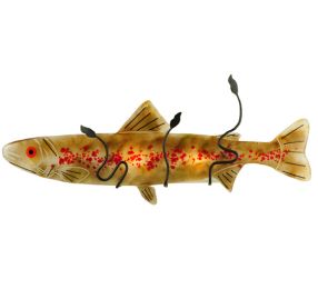 29"W Metro Fusion Brown Trout Wall Sconce