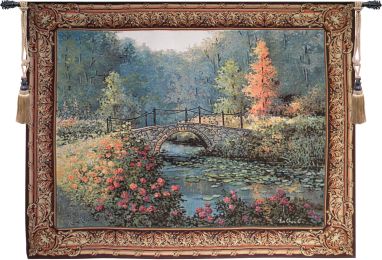 Countryside Bridge Tapestry Wall Art