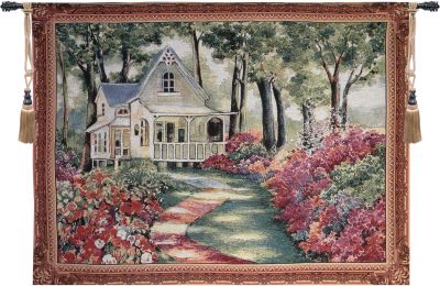 Garden Path to Home Tapestry Wall Art