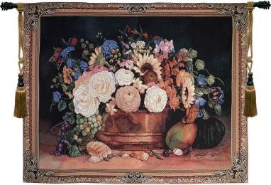 Summer Bouquet II Still Life Tapestry Wall Art