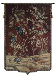 Wild Birds and Flowers Tapestry Wall Art