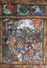 Bears at Play Tapestry Wall Art