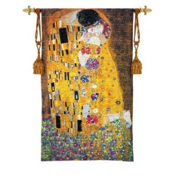 Gustav Klimt The Kiss Tapestry Wall Art