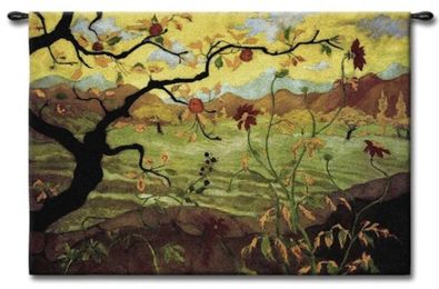 Abstract Apple Fruit Tree Tapestry Wall Art