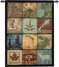 Cabin Sweet Cabin I Fine Art Tapestry