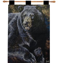 Black Bear III Fine Art Tapestry