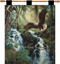 Eagle's Flight w/Verse I Fine Art Tapestry