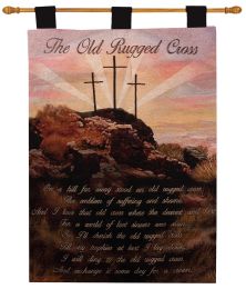 Old Rugged Cross without Verse Fine Art Tapestry