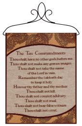 Ten Commandments Bannerette Fine Art Tapestry