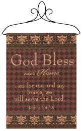 God Bless Our Home Bannerette Fine Art Tapestry