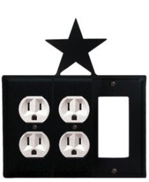 Star - Double Outlet and Single GFI Cover