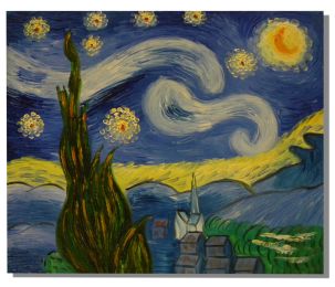 Starry Night I Oil Painting