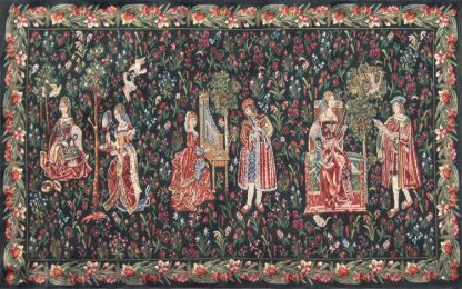 Courtly Scene Galanteries Tapestry Wholesale