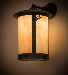 12"W Fulton Dragonfly Solid Mount Wall Sconce